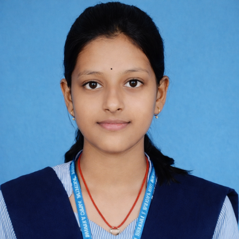 Confident smile in school uniform
