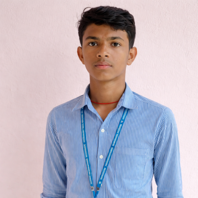 Serene portrait of a young man